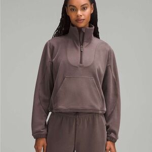 LULULEMON Brushed Softstreme Ribbed Half Zip